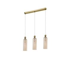 Lampa wisząca Piega bursztyn 3 x E14 Light Prestige
