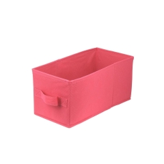 Pudełko tekstylne Spaceo Kub 15 x 31 x 15 cm ciemnoróżowe