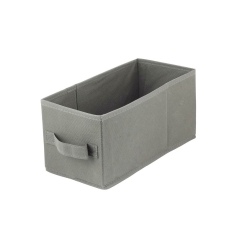 Pudełko tekstylne Spaceo Kub 15 x 31 x 15 cm ciemnoszare