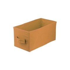 Pudełko tekstylne Spaceo Kub 15 x 31 x 15 cm jasnobrązowe
