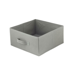 Pudełko tekstylne Spaceo Kub 31 x 31 x 15 cm ciemnoszare