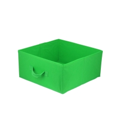 Pudełko tekstylne Spaceo Kub 31 x 31 x 15 cm zielone