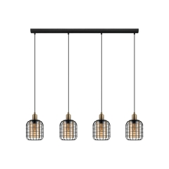Lampa wisząca Chisle czarna 4 x E27 Eglo