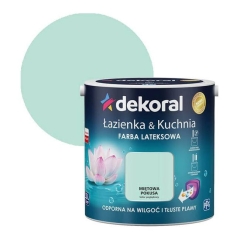 Farba lateksowa Dekoral Łazienka i Kuchnia miętowa pokusa 2,5 l