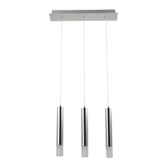 Lampa wisząca LED GoodHome Rossak 3-punktowa 1050 lm chrom
