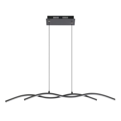Lampa wisząca GoodHome Alani 1850 lm czarna DIM
