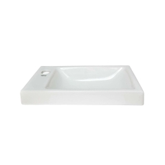 Umywalka ceramiczna wpuszczana w blat 43 Rimini Lewa Kerra
