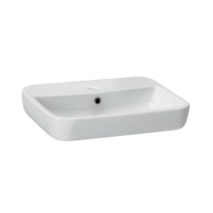 Umywalka ceramiczna nablatowa Caspia Square 59.5 x 42 Z/O Cersanit