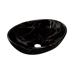 Umywalka ceramiczna nablatowa Sofia Marble 41 x 34.5 Rea