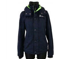 W HOLLISTER WOMENS WINDBREAKER HOODED JACKET INT S
