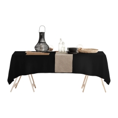 Czarny Obrus Plamoodporny 40x140