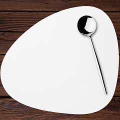 Biała Podkładka na Stół Pod Kubek 11x13