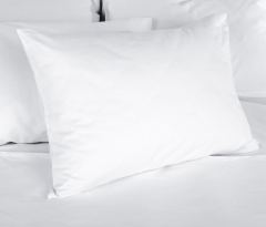 Biała Poszewka na poduszkę hotelowa standard 40x40 na zamek