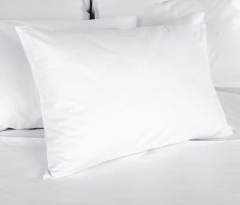 Biała Poszewka na poduszkę hotelowa standard 70x80 na zamek gładka miękka