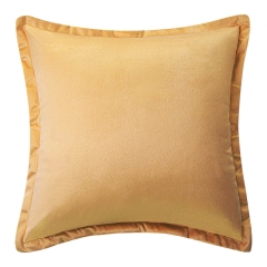 Musztardowa Poszewka Velvetowa Do Zasłony 40x40