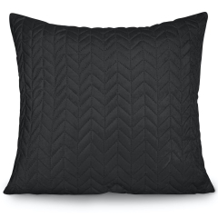 Czarna Poszewka Velvetowa Do Narzuty 45x45