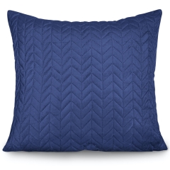Granatowa Poszewka Velvetowa Do Narzuty 45x45