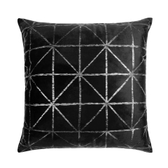 Czarna Poszewka Velvetowa Do Zasłony 45x45