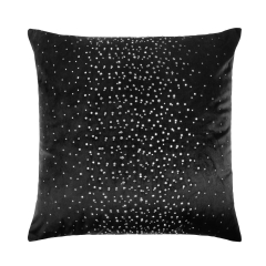 Czarna Poszewka Velvetowa Do Zasłony 45x45