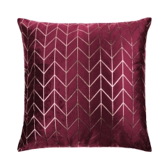 Bordowa Poszewka Velvetowa Do Zasłony 45x45