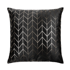 Czarna Poszewka Velvetowa Do Zasłony 45x45