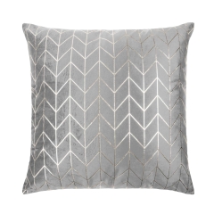 Popielata Poszewka Velvetowa Do Zasłony 45x45