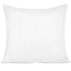 Biała Poszewka na poduszkę Velvetowa Do Narzuty 45x45