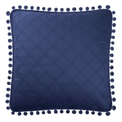 Granat Poszewka Do Narzuty z pomponami 45x45