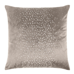 Ciemno Beżowa Poszewka Velvetowa Do Zasłony 45x45