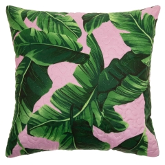 Zielona Poszewka Do Narzuty 45x45 liście palmy