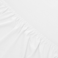 Białe Prześcieradło Jersey Z Gumką 160x200
