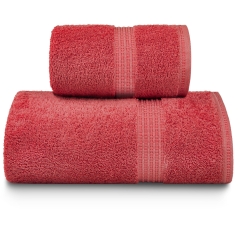 Czerwony Ręcznik Bawełniany 70x140 450g/2