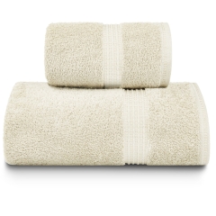 Kremowy Ręcznik Bawełniany 70x140 450g/2