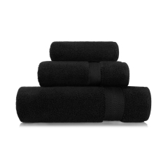 Czarny Ręcznik z Egipskiej Bawełny 70x140 500g/m2