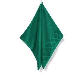 Butelkowa Zieleń Ręcznik Bawełniany 30x30 Welur 500g/2 SILKY