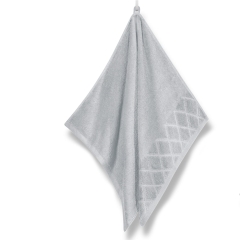 Szary Ręcznik Bawełniany 30x30 Welur 500g/2 SILKY