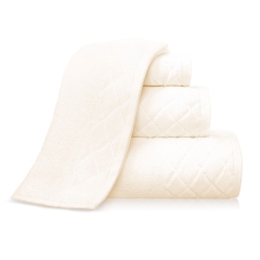 Kremowy Ręcznik Bawełniany 50x90 Welur 500g/2