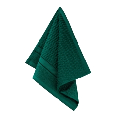 Butelkowa Zieleń Ręcznik Kąpielowy Welur Velvet 30x30 bawełna szybkoschnący