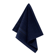 Granatowy Ręcznik Welurowy Velvet 30x30 100% bawełna Łazienkowy do Rąk