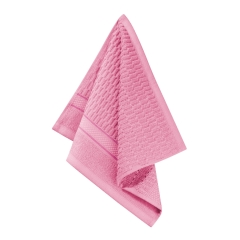 Pudrowy Ręcznik Welurowy Velvet 30x30 100% bawełna wafelkowy ultra chłonny