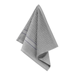 Szary Ręcznik Welurowy Velvet 30x30 100% bawełna wafelkowy miękki chłonny