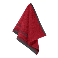 Czerwony Ręcznik 30x30 Welur 100% bawełna