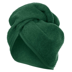 Butelkowa Zieleń Turban Ręcznik Do Włosów
