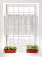 Beżowa Zazdrostka Firana do Kuchni 60x150