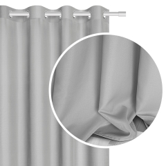 srebrna zasłona gotowa 140x250 viva