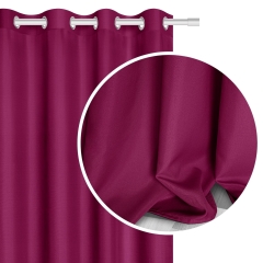 amarantowa zasłona gotowa 140x250