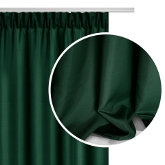 Butelkowa Zieleń Zasłona Gotowa Do Salonu Na Taśmie 140x270 Zaciemniająca