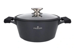 Zwieger Czarny Garnek z pokrywką 24cm 3,5L