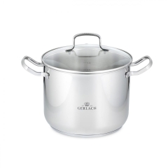 Gerlach Porcelanowy Obiadowy Garnek z pokrywką 24cm 7L