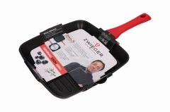 Zwieger Obsidian Patelnia 28cm grillowa non-stick GREBLON C3